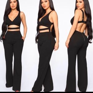 Black cut out jumpsuit fashion nova